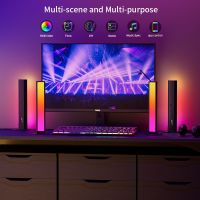 RGBIC Smart LED Light Bar Bluetooth Desktop Background Atmosphere Light Music Sync TV Wall Computer Game Bedroom Night Light