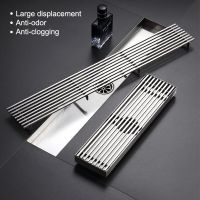 10cm Wide Stainless Steel Floor Drain Anti-Odor Shower Floor Drain Brushed Floor Drains Strainer for Bathroom Balcony Toilet  by Hs2023