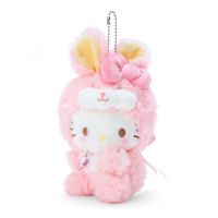 พวงกุญแจ Sanrio Plushie Cinnamoroll My Melody Kuromi ตุ๊กตาหนานุ่มกระต่ายคอสเพลย์ S อะนิเมะตุ๊กตาขยับแขนขาได้ตุ๊กตาน่ารักจี้ของเล่น