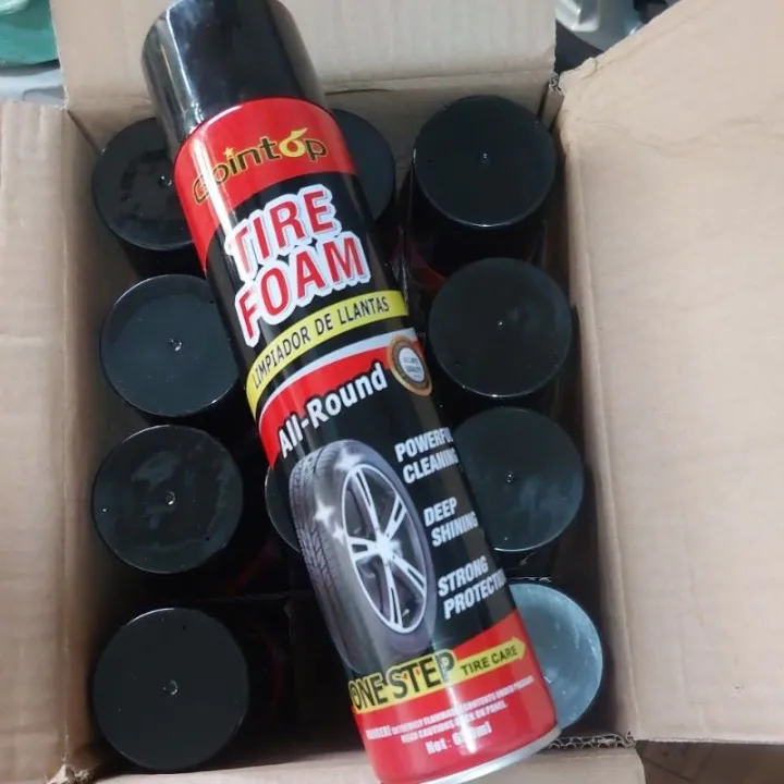 【Fast delivery】Tire Black Spray Cleaner 650ML Tire Foam Cleaner Lotion