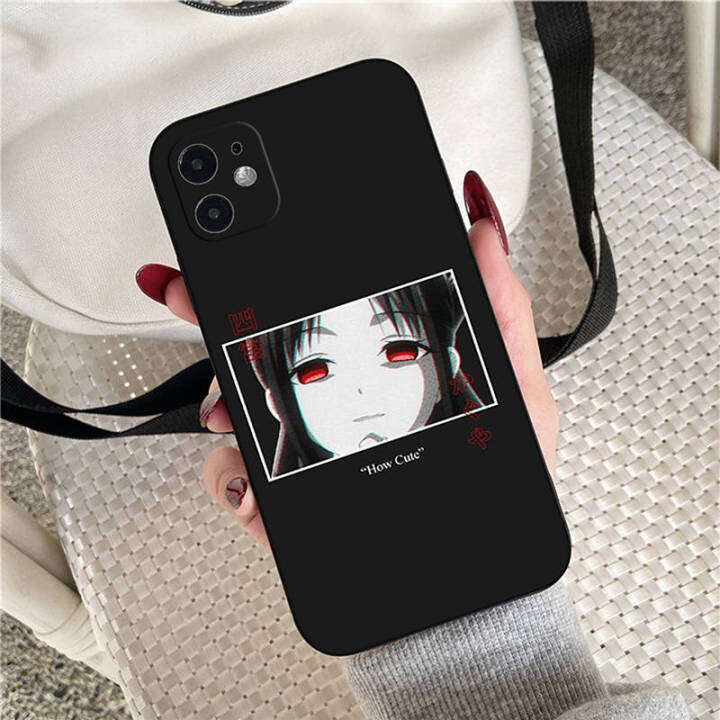 casing-หรับ-iphone-11-12-mini-x-xs-xr-pro-max-6-6s-7-8-6-7-8-plus-5-5s-se-2020-anime-girls-aesthetic-eyes-pattern-phone-เคสโทรศัพท์-อ่อนนุ่ม-tpu-black-ปก