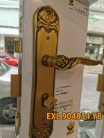 มือจับก้านโยก EXL 904854 YB  ลูกบิดประตู ก้านโยกประตู ระบบ ตลับกุญแจ mortise lock  SKC