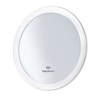 ETEREAUTY 10x Magnifying Makeup Mirror with 3 Suction Cups Make Up Pocket Cosmetic Mirror Magnification Compact Mirror