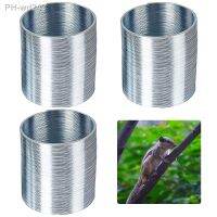 Bird Feeder PolesSquirrel Baffle Metal Silver Compression Spring Squirrel Proof Device Barrier Spring