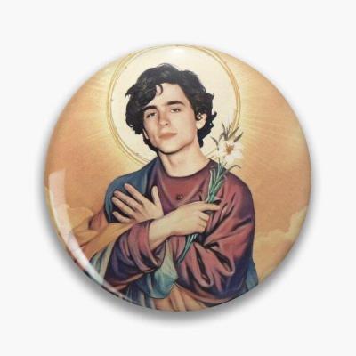 【CC】 Timothee Chalamet  Soft Pin Hat Brooch Cartoon Lapel Collar Badge Fashion Jewelry