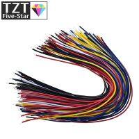 【YD】 TZT 100PCS 20CM Color Ends Tin-plated Breadboard Cable Wires