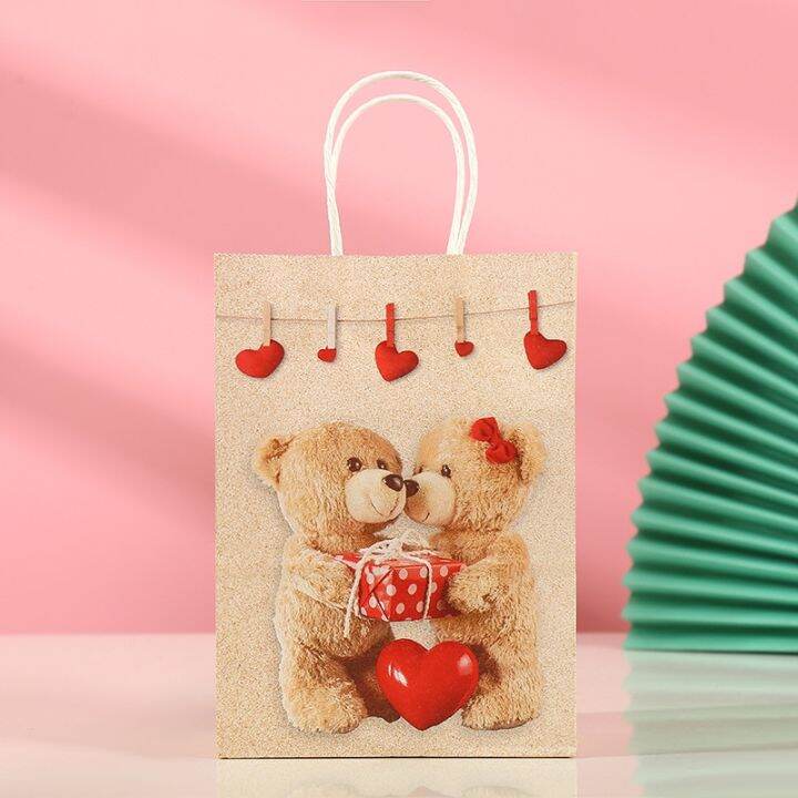 5pcs-love-heart-bear-kraft-paper-bags-valentines-day-gift-packaging-anniversary-wedding-cookie-candy-bag-birthday-party-supplies-tapestries-hangings