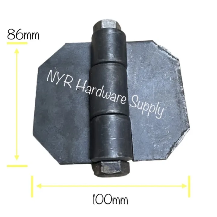 Lorry Welding Hinges 4”x6mm Thickness Heavy Duty / Ensel Pintu Lori 6mm