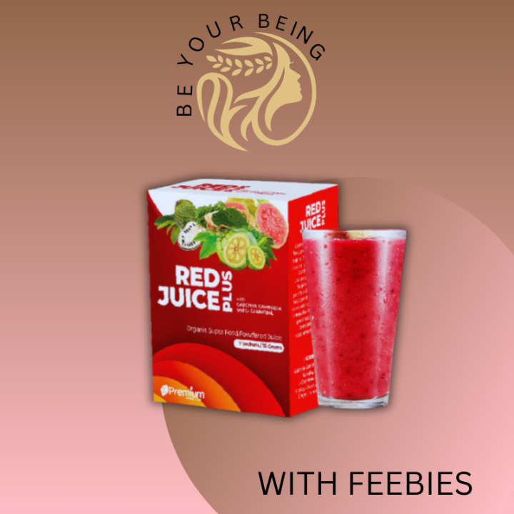 Red Juice Plus (7 Sachets or good for 34 Liters) Organic Super Food Powdered Juice with