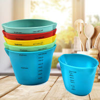 Baking soft measuring cup double funnel silicone measuring cup baking with scale soft measuring cup spoon measuring cup