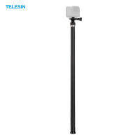 TELESIN 2.7M/106นิ้วยาวคาร์บอนไฟเบอร์ Selfie Stick น้ำหนักเบาเสามือจับขยายได้ Monopod สำหรับ GoPro Hero 9/8/7/6/Hero 5สีดำ (2018) สำหรับ Insta360 One R DJI OSMO กล้องแอคชั่นแคมเมรา Vlog Studio