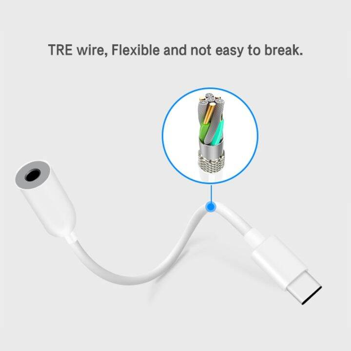 usb-type-c-ถึง3-5มม-แจ็คสายสัญญาณเสียงหูฟังอะแดปเตอร์-aux-สำหรับ-xiaomi-redmi-huawei-อุปกรณ์เสริมโทรศัพท์มือถือตัวแปลง