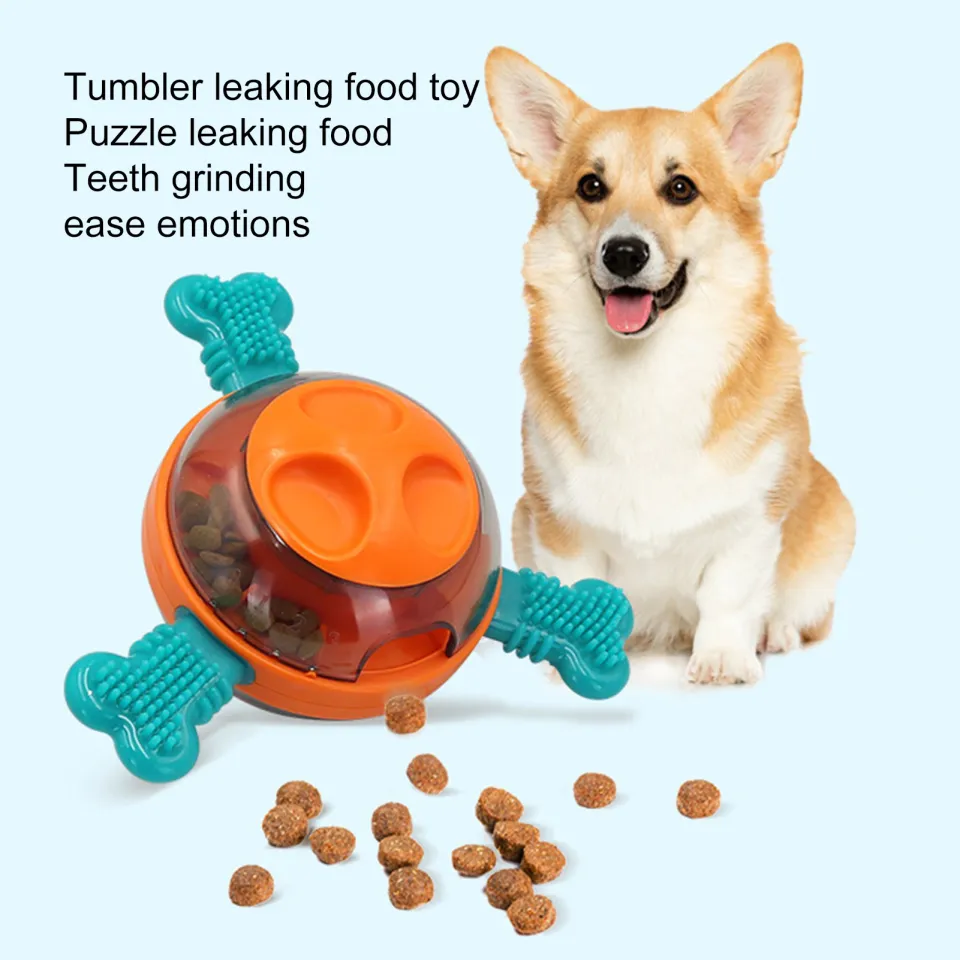 Pet Teething Toy with Food Leaking Holes Adjustable Food Leaking Toy for  Pets Interactive Dog Toy
