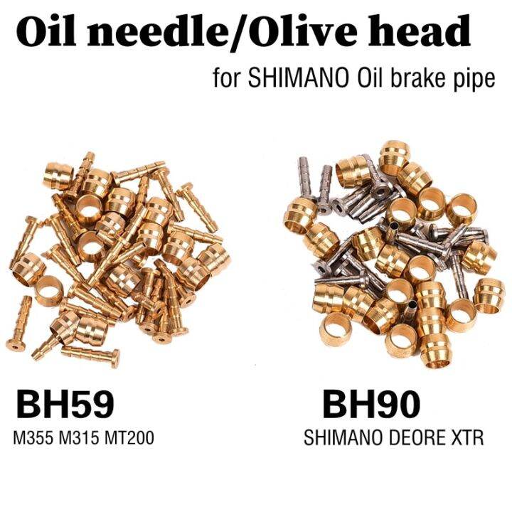 10ชุดสำหรับ-shimano-deore-bh90-bh59เบรค-olivary-head-จักรยานเสือภูเขา-xt-slx-m355-m315-mt200-m6000-m7000น้ำมัน-m8000ขี่จักรยาน-gt-อะไหล่จักรยาน