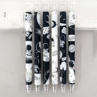 ปากกากดสีดำน่ารักขนาด0.5มม. กล่องใส่ปากกาเขียนปากกาหมึกเจลสำนักงาน