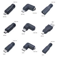 1Pcs 5V DC 5.5 x 2.1mm Power Jack USB Type C USB-C Type-c 5.5mm x2.1mm Mini USB Right Micro USB DC Power Connector Adapter