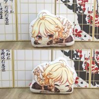 45cm Genshin Impact Anime Pillow Cushion Peluche Nahida Tighnari Cartoon Two Dimensional Double Sided Stuffed Plush Toys Doll