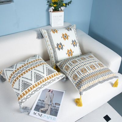 45x45cm Boho Geometric Pillow Cover Home Pillow Moroccan Sofa Cushion Bed Head Cushion Cover decorative pillows