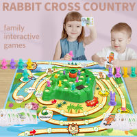 Rabbit Cross Country Comitive Trap Montessori Children Educational Family Fun Early Childhood Board Games Interactive Toys