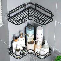 Toilet Wall-Mounted Corner Rack Rust Proof Punch-Free Bathroom Storage Rack Shower Shelf For Bathroom Kitchen Beach Accessories