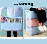 Toy Storage Box Book Storage Bin Car Storage Organizer Plastic Storage Bin Foldable Storage Box Closet Organizer