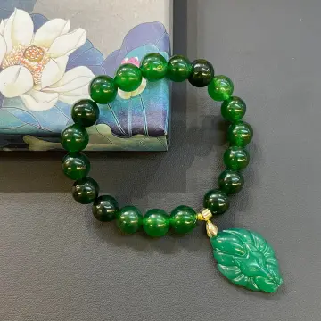 Natural Jade Stone Healing Blessed High Grade 3D Gold Piyao Money Catcher  Bracelet | Lazada PH