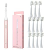 ┋۩♧ MIJIA T100 Sonic Electric Toothbrush Original Teeth Whitening Ultrasonic Vibrating IPX7 USB Charging Smart Toothbrushes