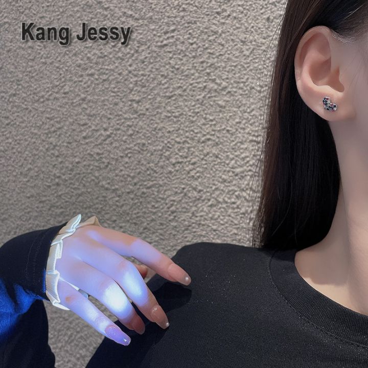 kang-jessy-ต่างหูหัวใจหัวใจพีชเพชรเต็มรูปแบบต่างหูมีสไตล์รูปหัวใจที่นิยมในโลกออนไลน์ของเกาหลี-925-เครื่องประดับหูคุณภาพสูงเข็มเงิน