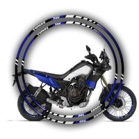 TENERE700 Motorcycle Accessories Wheel Stripes Sticker Rim Hub Reflective Decals For YAMAHA Tenere 700 18/21 Inch