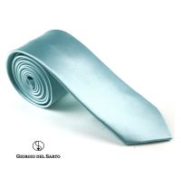 Giorgio Del Sarto Satin Necktie Blue เนคไทผ้าซาตินสีฟ้า