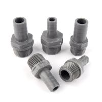 5pcs 1/2"-8/10/12/16mm 3/4"-12/16mm PVC Pagoda Male Thread Connector Garden Irrigation Hose Adapter Water Pipe Soft Hose Joint Watering Systems Garden