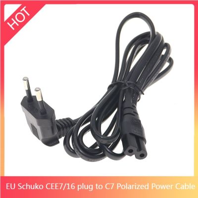 Chaunceybi Schuko to Polarized Figure 8 Cord 0.75mm CEE7/16 plug IEC320 C7 Cable 1.8M