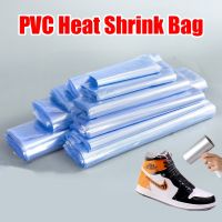 PVC heat shrink bag Shoe Book packaging film pvc hot shrinkanle bags Dustproof waterproof air blower clear Store pouch