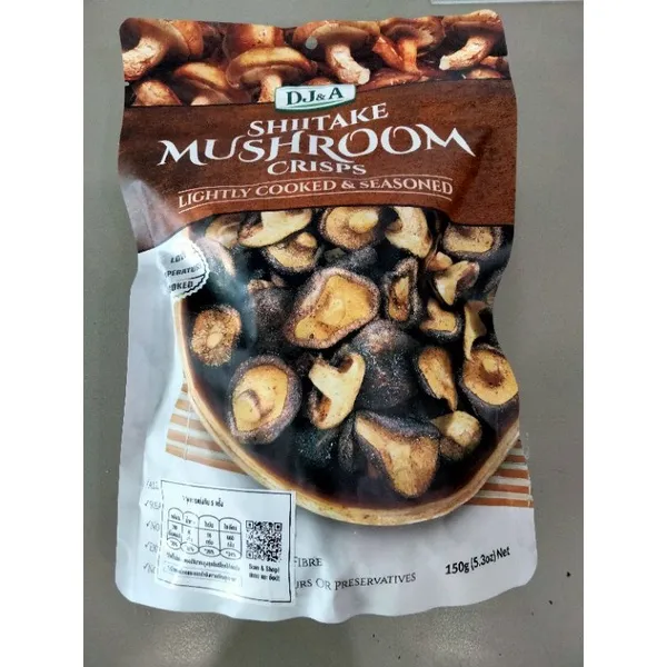 [ส่งฟรี] DJ&A Shiitake Mushroom Crisps เห็ดชิตาเกะ กรอบปรุงรส ดีเจแอนเอ