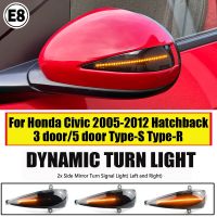 2PCS LED Dynamic Turn Signal Light for Honda Civic 8th MK8 Type-S Type-R FN 1 2 3 Mirror Indicator Blinker Lamp Car AccessoriesSignal Light Assemblies