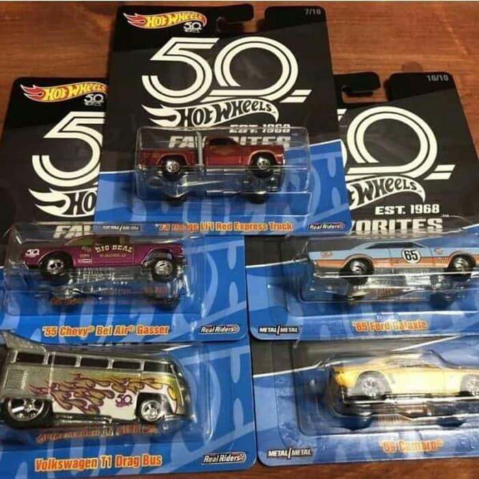 hot wheels 50th anniversary favorites