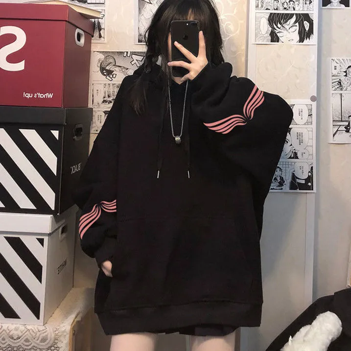 baddie korean hoodie outfit