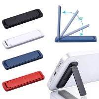 Ultra Thin Mini Metal Folding Mobile Phone Holder Stand Alloy Invisible Portable Phone Kickstand Bracket Desktop Phone Holder Selfie Sticks