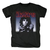 The Doors จิมมอร์ริสันแนวร๊อค100%,เสื้อยืดผ้าฝ้ายออกกำลังกายพลัสไซส์สำหรับผู้ชายของขวัญคริสต์มาสเสื้อยืด XS-6XL