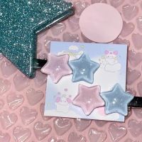 【cw】 Jelly Color Pink Star Resin Hair Clip for Fun 2023 Trend Hairpin Aesthetics Y2k Accessories 【hot】 !