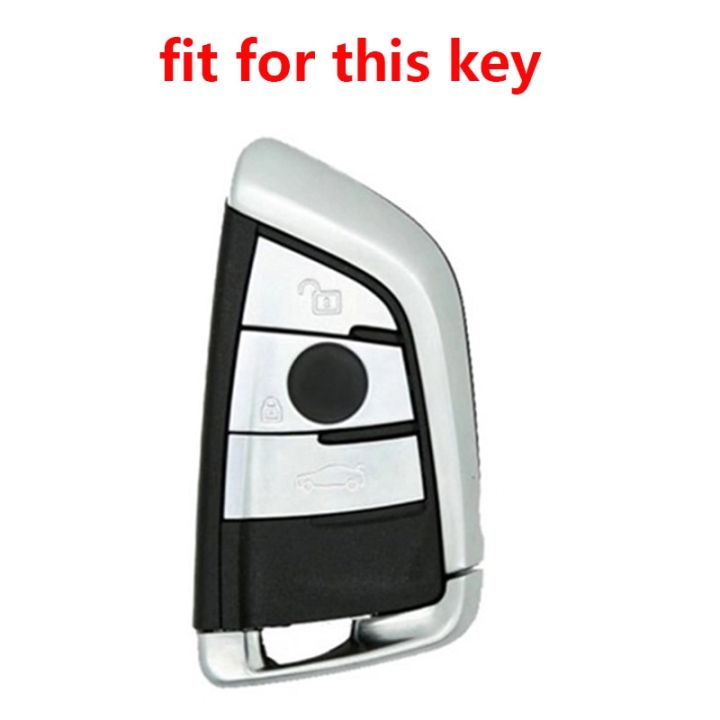 รีโมตเคสกันกระแทกกล่องกุญแจซิลิโคนสำหรับ-bmw-g30-f20-f10-x1-2ชุด1-3-5-6-7-x3-x6-x5-x6-m5-f30ไม่มีกุญแจหุ้มกุญแจรถ