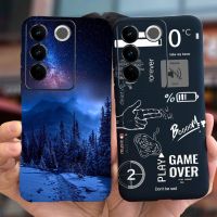 เคส V27สำหรับ Vivo V17 Pro V2230หรูหราปกลายศิลปะซิลิโคนนิ่มเคสสำหรับ Vivo โทรศัพท์ VivoV27 V27e Vivo V 27เคสฝาหลังโทรศัพท์