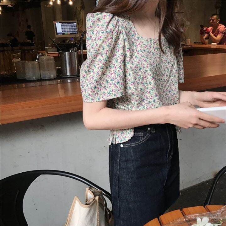 casual-summer-all-match-loose-short-sleeve-square-collar-printed-shirt-1104