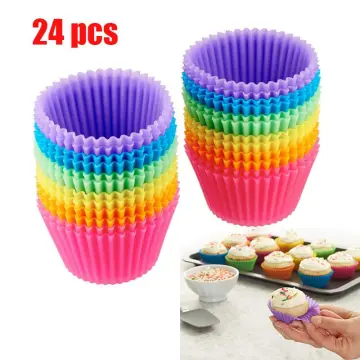 24-Pack-Reusable-Silicone-Baking-Cups-Cupcake-Liners-Muffin-Cups-Cake-Molds