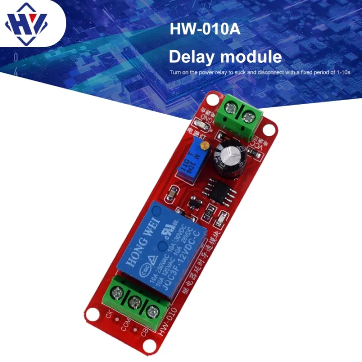 DC 5V 12V Time Delay Relay NE555 Timer Switch Adjustable Controller Shield Module 0 To 10 Second