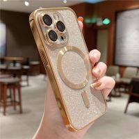 ♦✠ เคสโทรศัพท์มือถือ ซิลิโคนนุ่ม ใส ทรงสี่เหลี่ยม แต่งกลิตเตอร์ หรูหรา สําหรับ iPhone 11 13 14 12 Pro Max Mini XS XR X 7 8 Plus