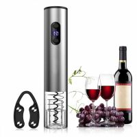 Electric Wine Bottle Opener Set LED Automatic Cork Screw Professional Red Wine Opener with Foil Cutter for Home Kitchen Tools