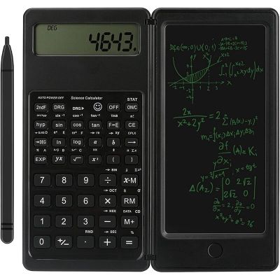 Calculator  Electronic Office Calculator With Erasable Writing Board  LCD Display Desktop Calculator For Office School Calculators
