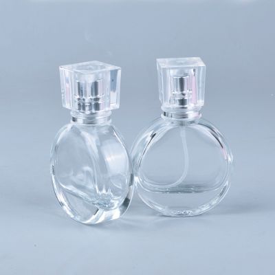 【CW】 1pc 25ml Round Perfume Bottle Glass Spray Containers Refillable Atomizer