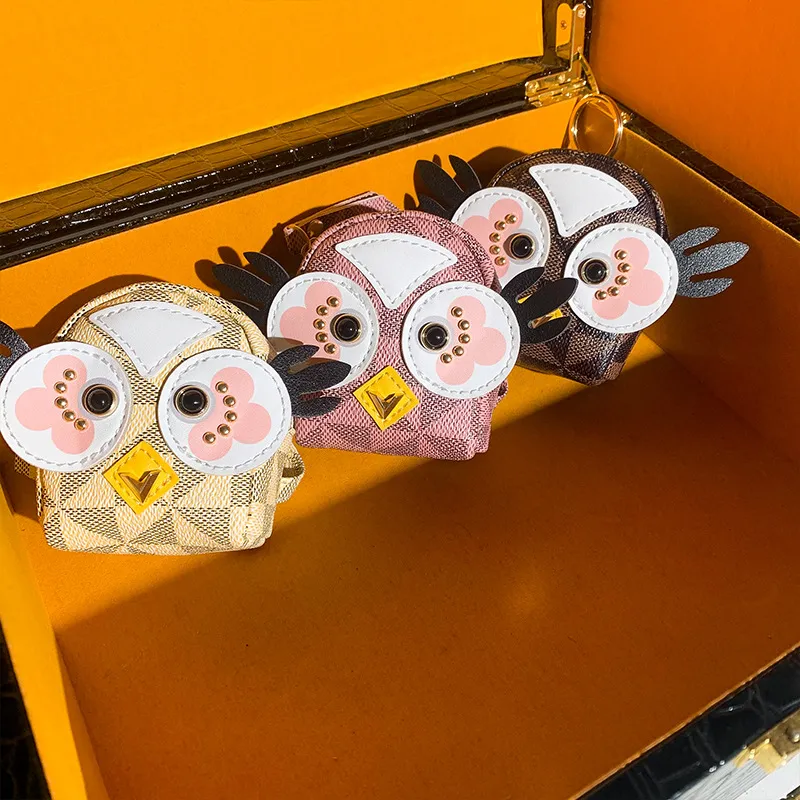 Cute Owl Mini Purse Coin Lipstick Holder Air pod Bag Tiktok Ins